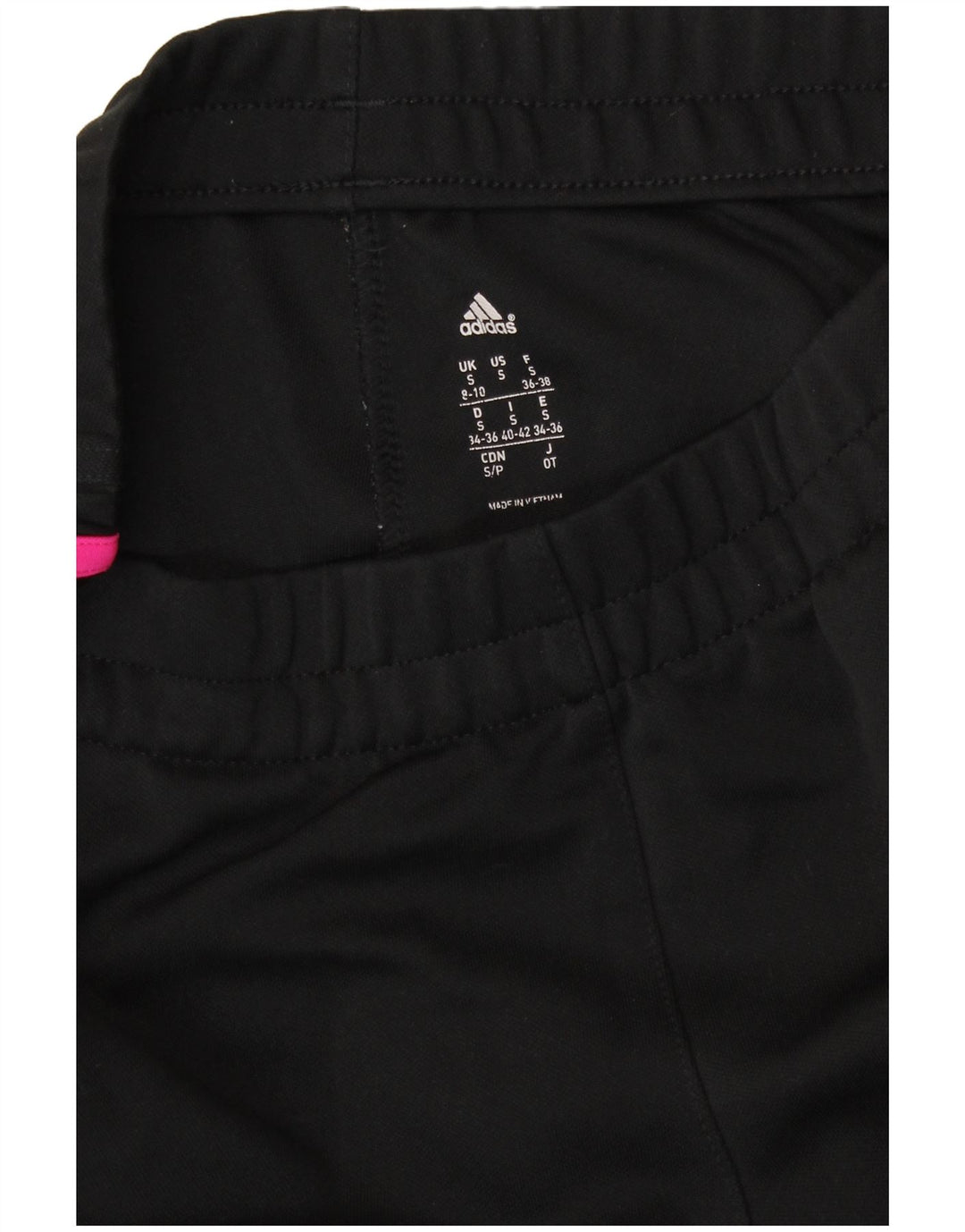 Adidas Pantalon de survêtement pour femme UK 8/10 Small Noir Polyester