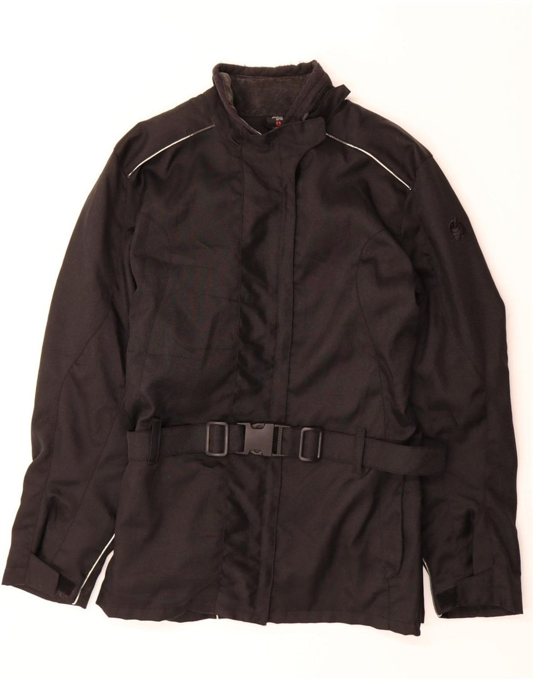 MOTO ONE Womens Racer Jacket UK 18 XL Black