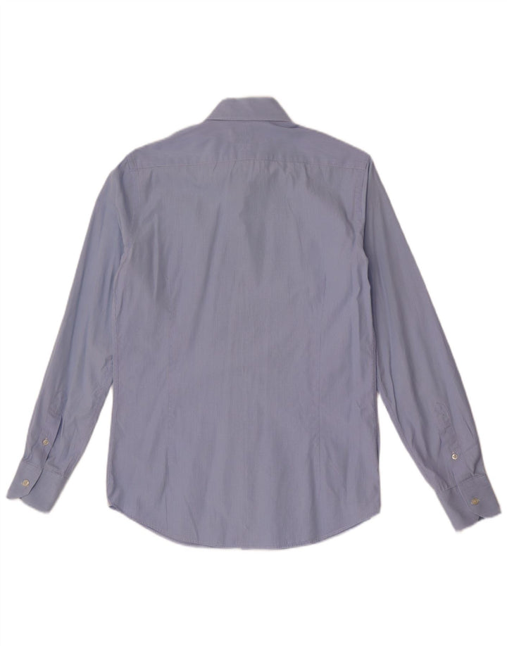 MASSIMO DUTTI Chemise Homme Taille 38 38 Bleu Moyen Rayure