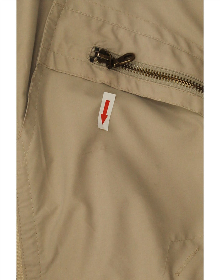 Veste de pluie femme vintage UK 18 XL Beige Colourblock Polyester