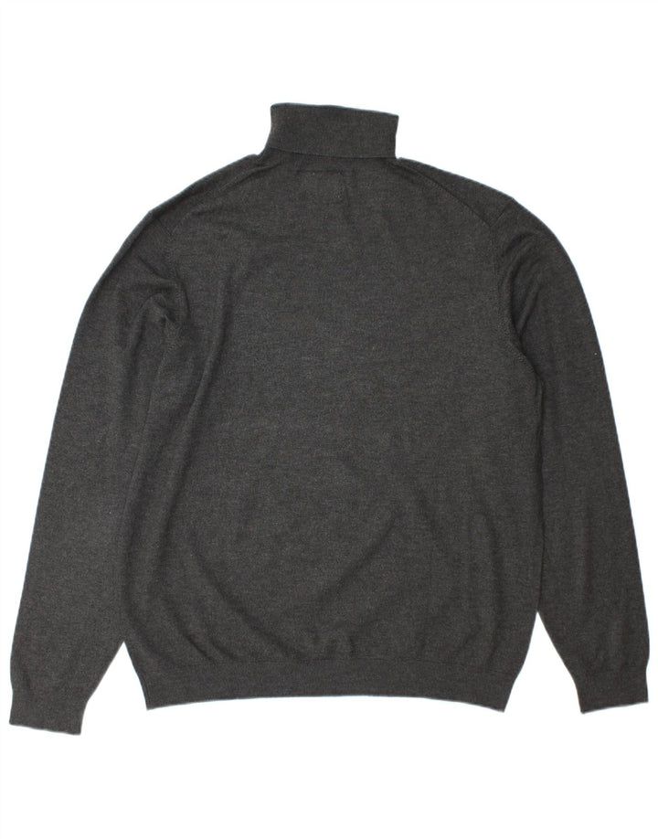 Zara Pull Col Roulé Homme XL Gris