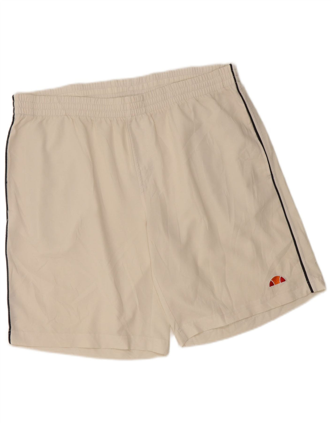 ELLESSE Short de sport homme blanc cassé moyen polyester