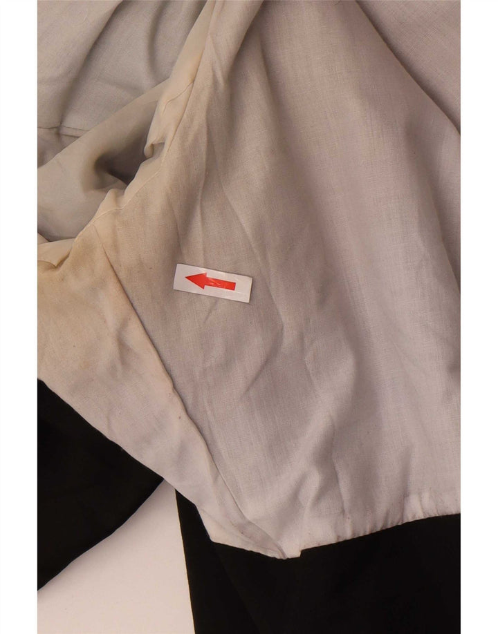 Topshop Veste blazer à manches 3/4 pour femme UK 12 Noir moyen