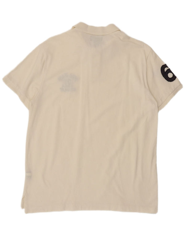 Polo Ralph Lauren Chemise graphique homme grand coton blanc cassé
