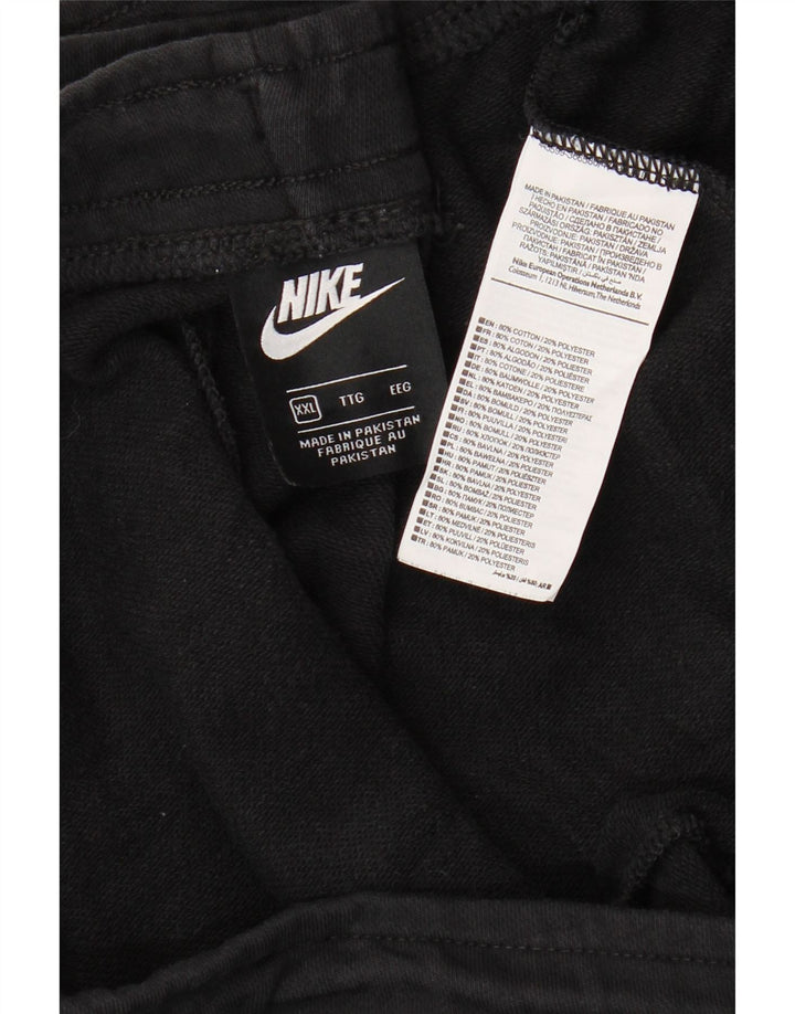 NIKE Pantalon de survêtement pour femme Joggers UK 20 2XL Coton noir