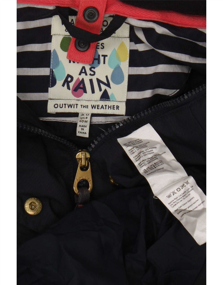 Joules Veste de Pluie Femme UK 12 Medium Bleu Marine Polyamide