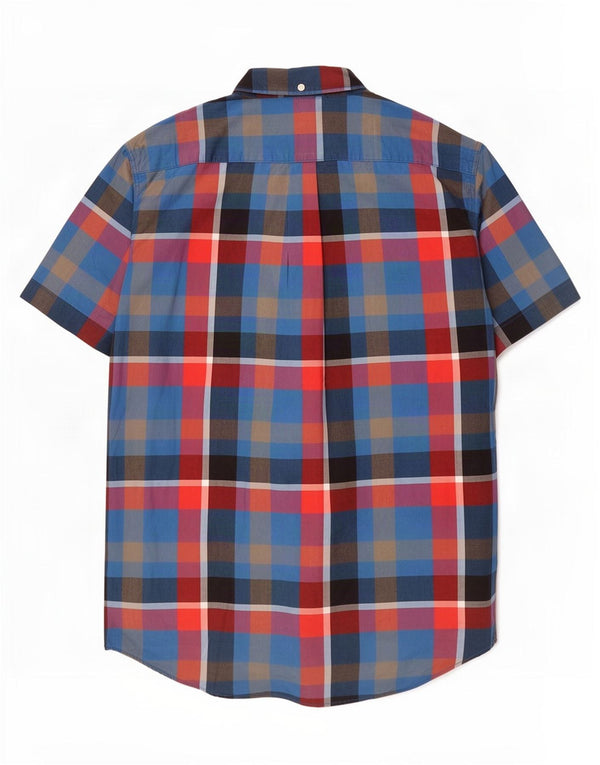 Levi's Chemise Slim Fit à Manches Courtes Homme en Coton à Carreaux Multicolore Large