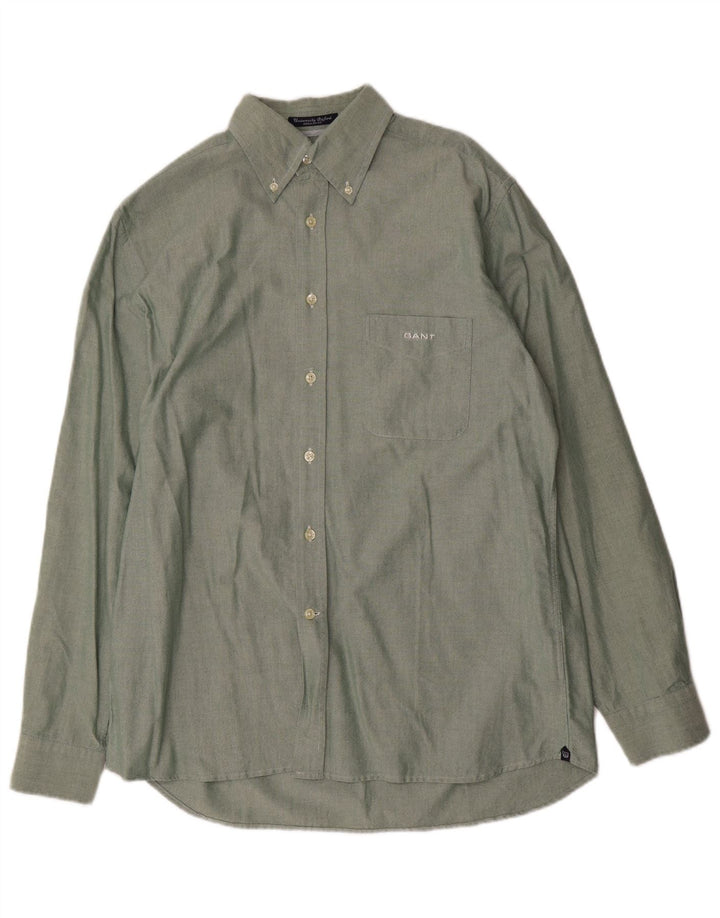 GANT Chemise Regular Fit Homme Vert Moyen Coton