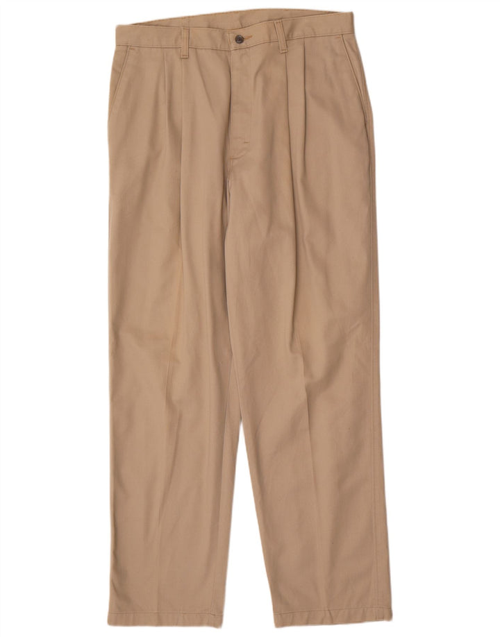 LEE Pantalon chino kaki pour homme W36 L32 en coton beige