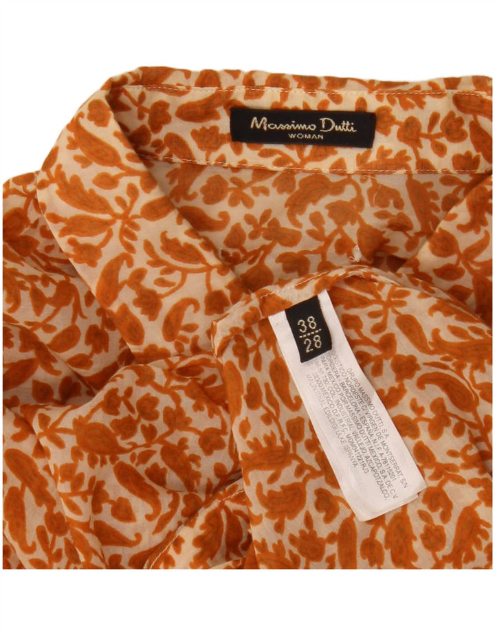 Massimo Dutti Chemisier à manches 3/4 pour femme EU 38 Petit motif floral beige