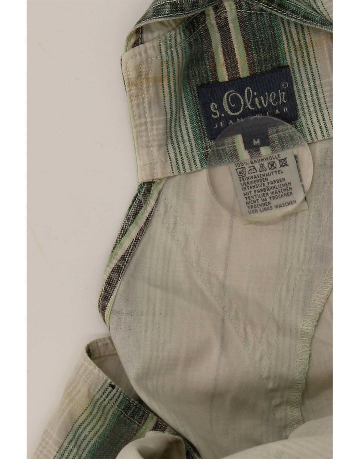 S.Oliver Pantalon Salopette Femme Moyen W32 L29 Vert à Carreaux Coton