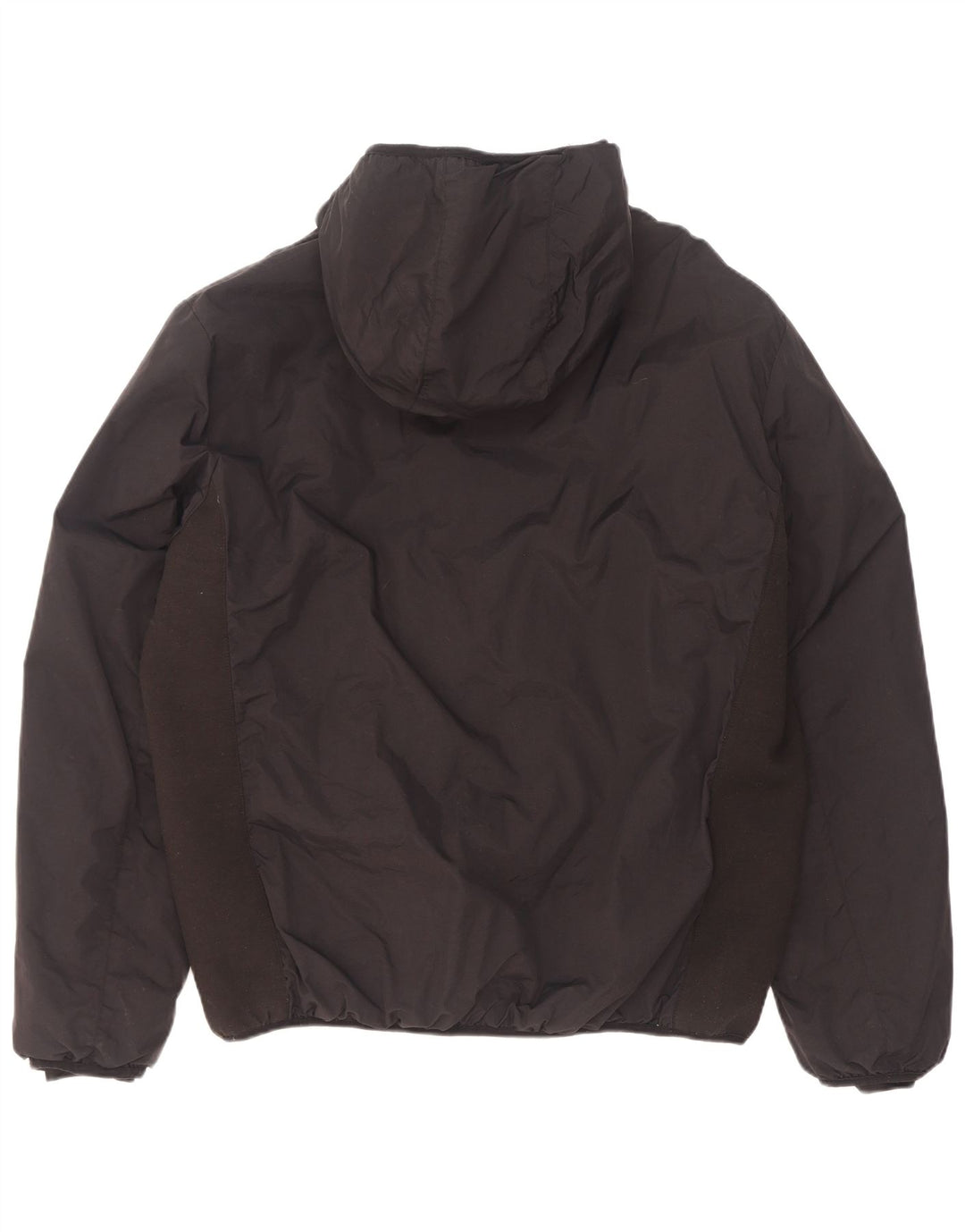 Kappa Veste matelassée à capuche pour homme UK 44 2XL Noir Polyamide