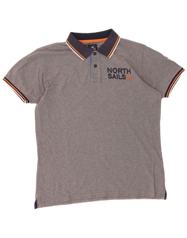 North Sails Polo Graphique Homme XL Gris Coton