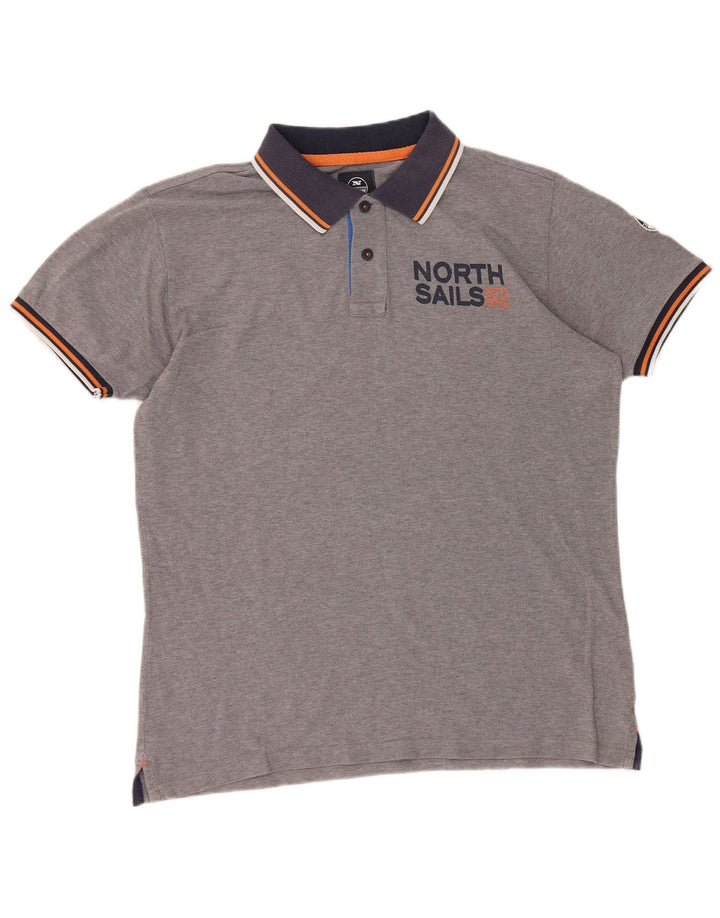 North Sails Polo Graphique Homme XL Gris Coton