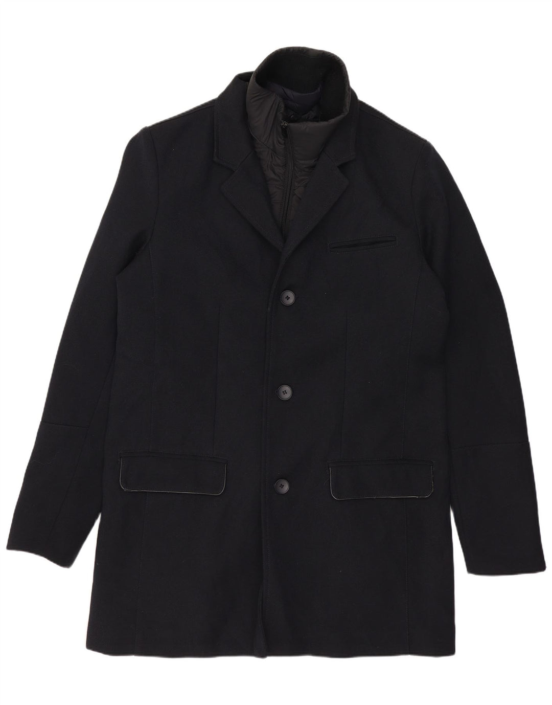 Jules Manteau Homme UK 40 Large Bleu Marine Coton