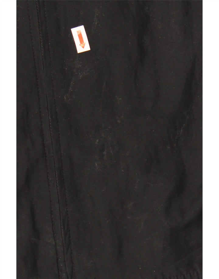 Adidas Veste de survêtement à capuche pour femme UK 14 Large Noir Polyester