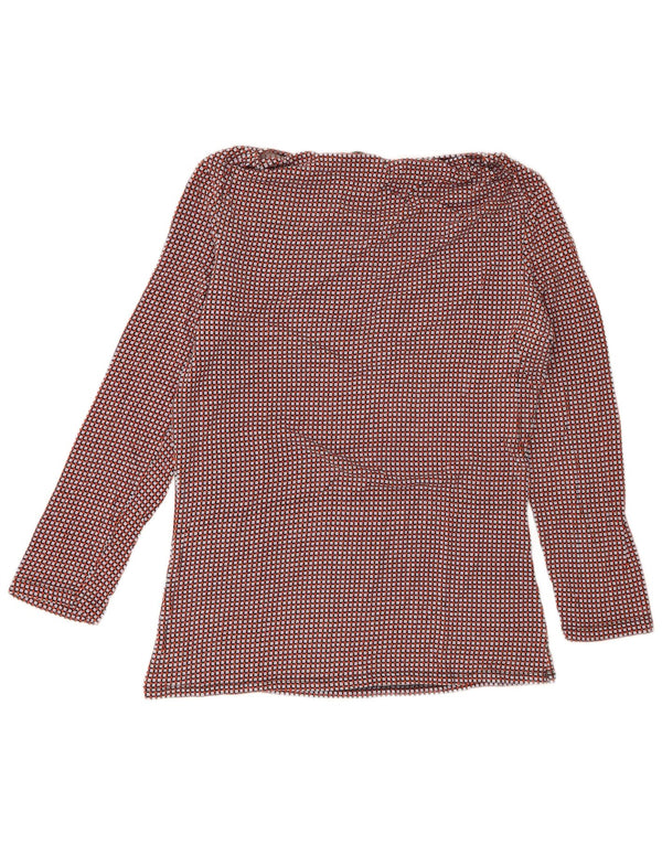 Max Mara Womens Weekend Blouse Top UK 14 Moyen Multicolore Géométrique
