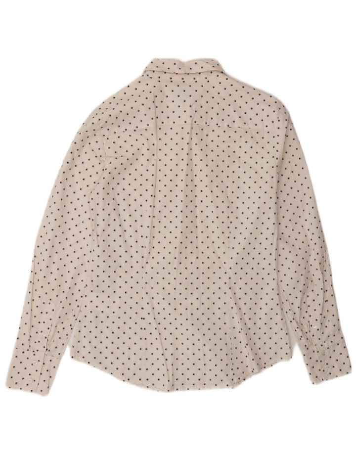 Max & Co. Chemise femme UK 10 Petit coton tacheté blanc