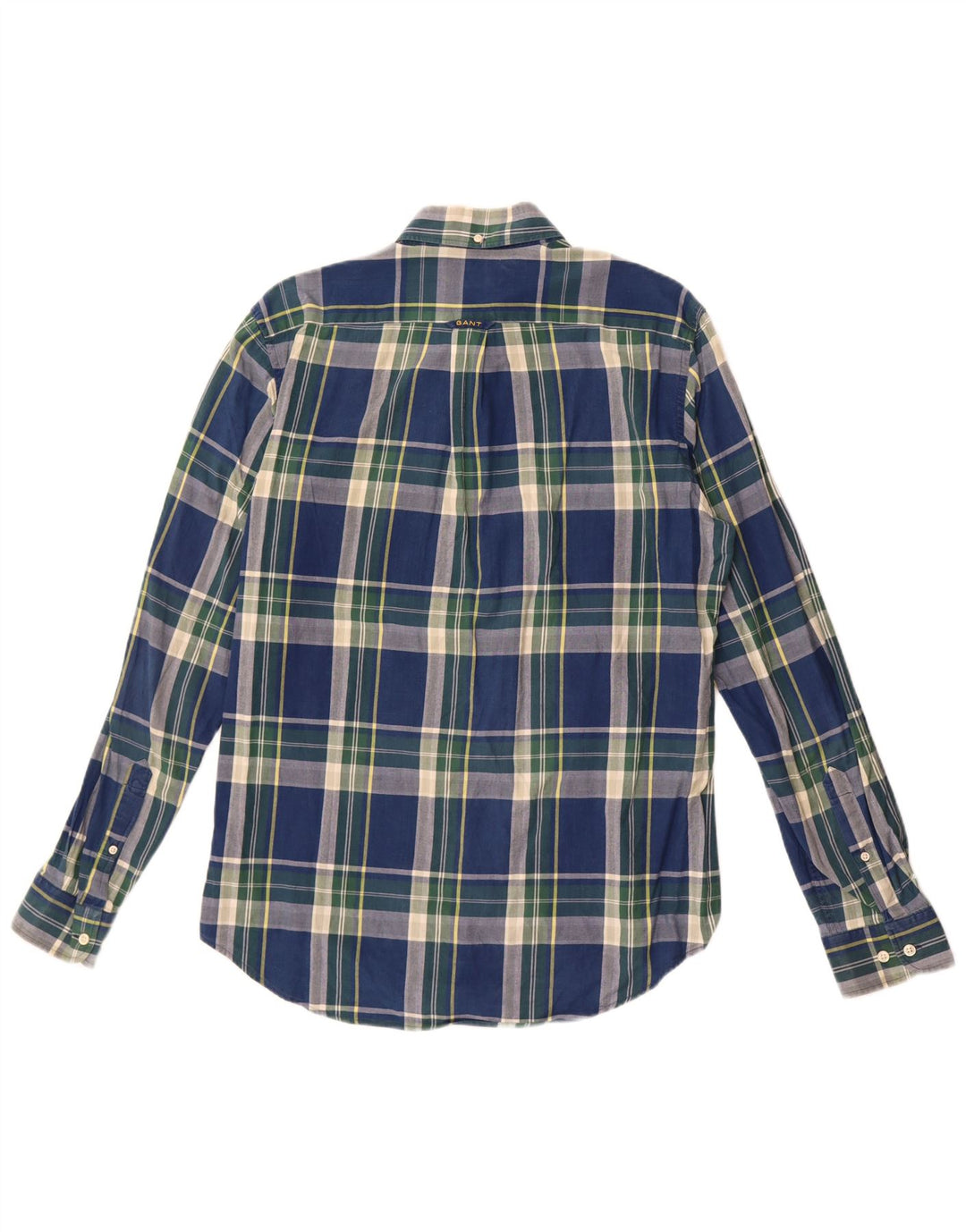 Gant Chemise Regular Fit Homme Bleu Marine Moyen Carreaux Coton