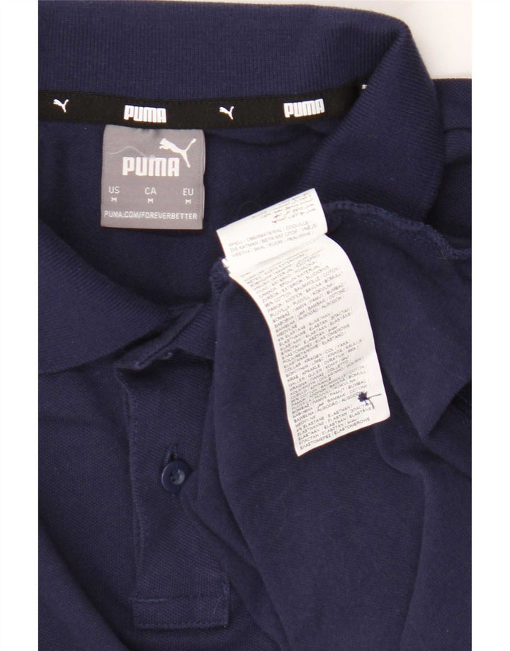 Puma Polo Homme Bleu Marine Moyen Coton