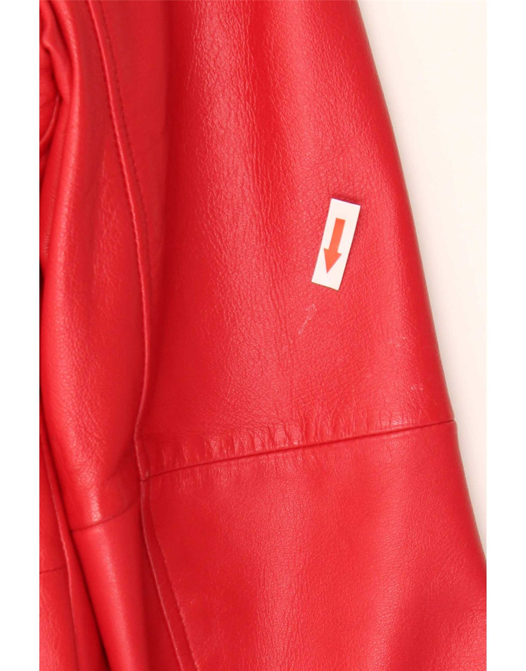 Gerry Weber Veste en cuir pour femme UK 12 Cuir rouge moyen