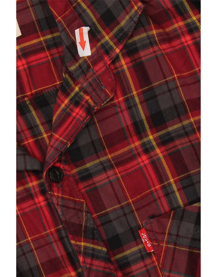 Levi's Chemise Slim Fit Flannel Homme Rouge Carreaux