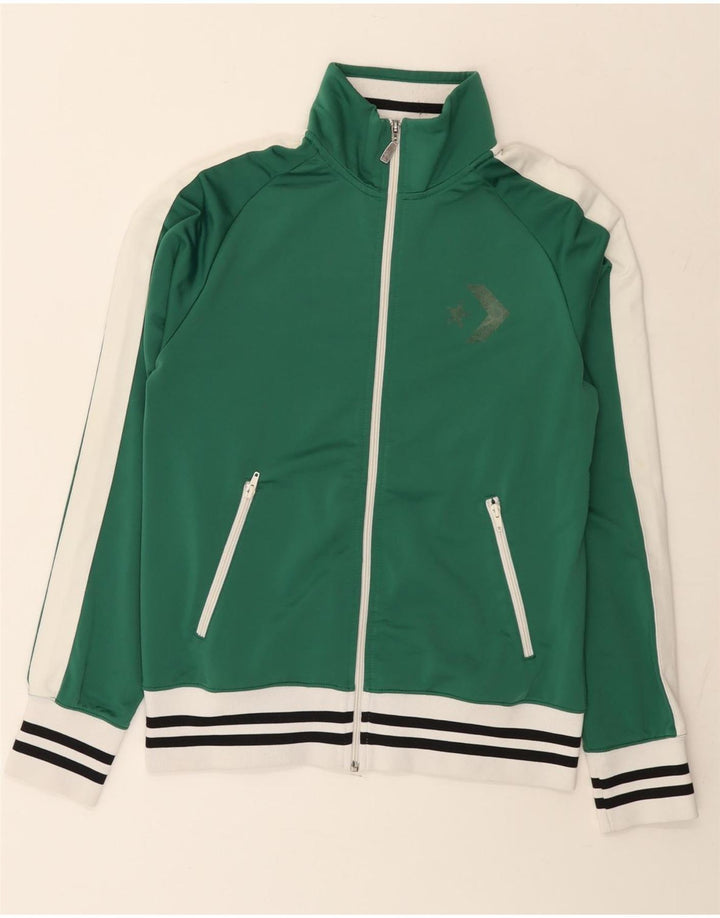 Converse Veste de survêtement pour femme UK 14 Vert moyen Colourblock