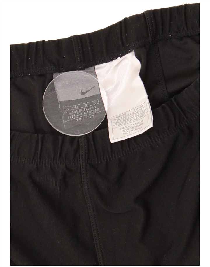 NIKE Pantalon de survêtement Dri Fit pour femme UK 12 Polyester noir moyen