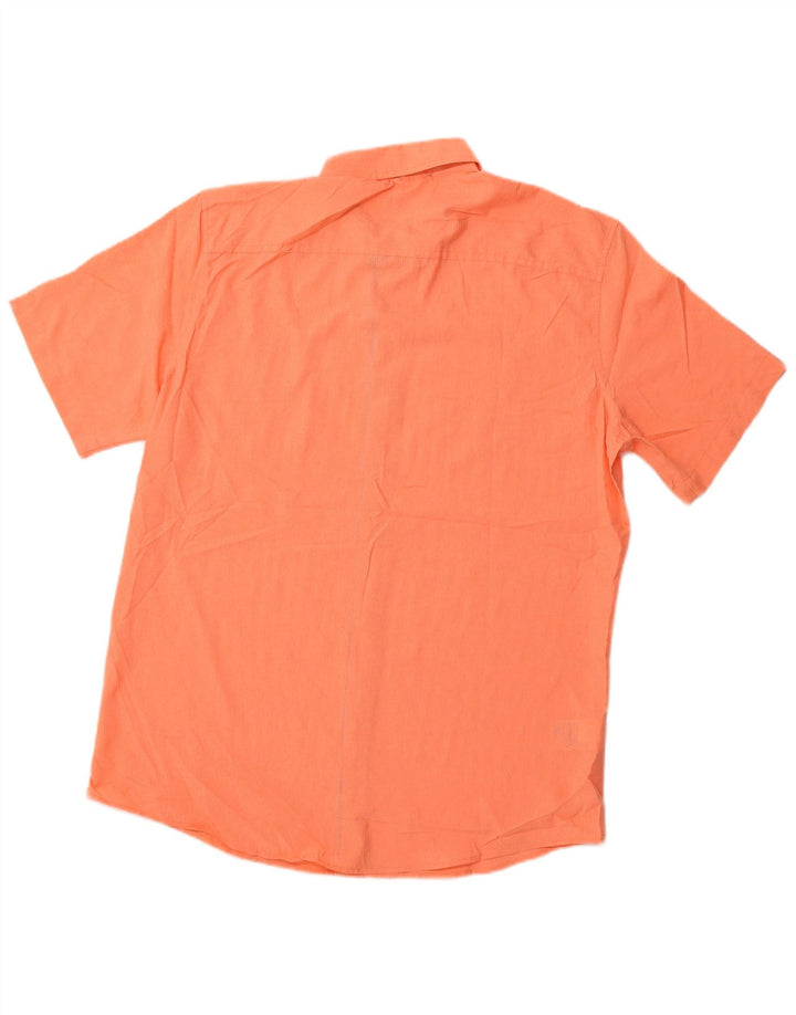EDDIE BAUER Chemise classique à manches courtes pour homme, coupe classique, grand orange