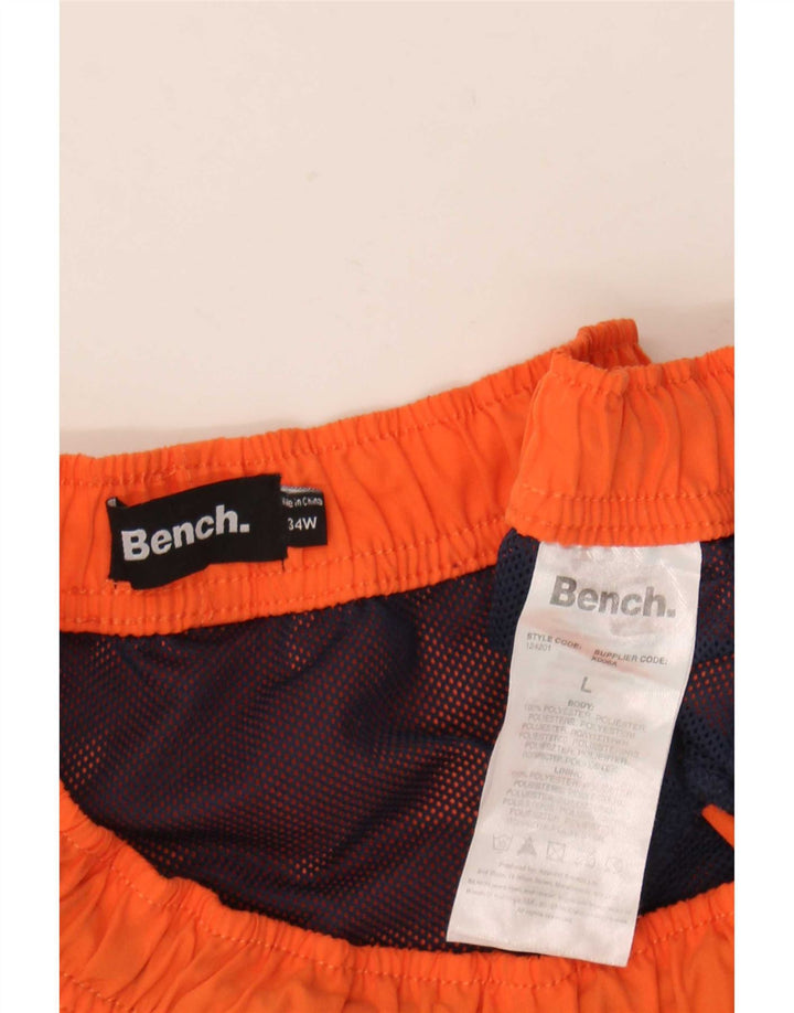 Bench Short de Bain Graphique pour Homme Grand Orange Polyester