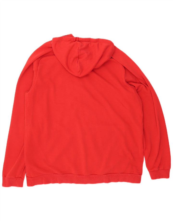 PUMA Pull à capuche zippé graphique pour homme 2XL Rouge Coton