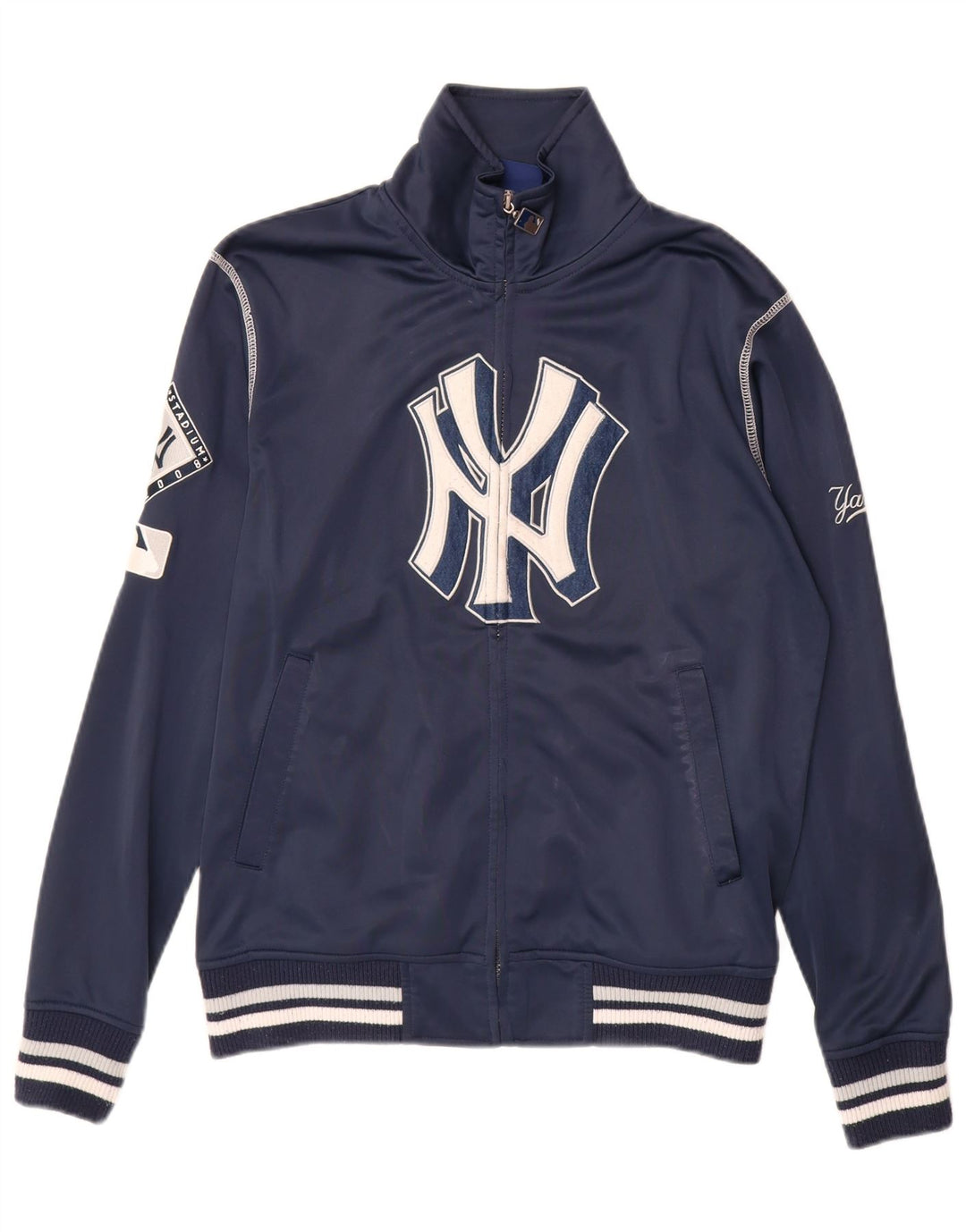 MAJESTIC Veste de Survêtement New York Yankees Homme Petit Bleu Marine