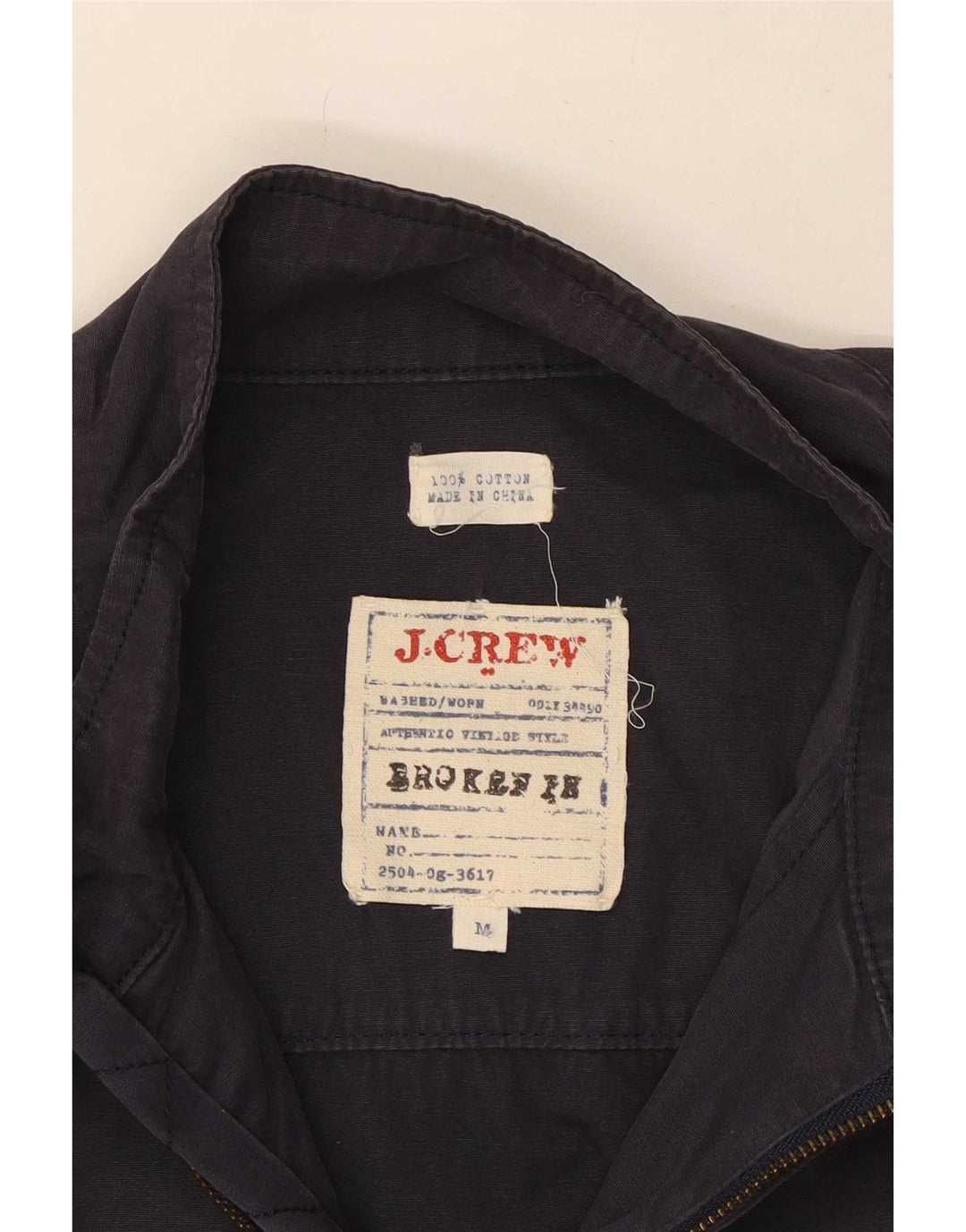 J. Crew Veste Bomber Homme UK 38 Coton Bleu Marine Moyen