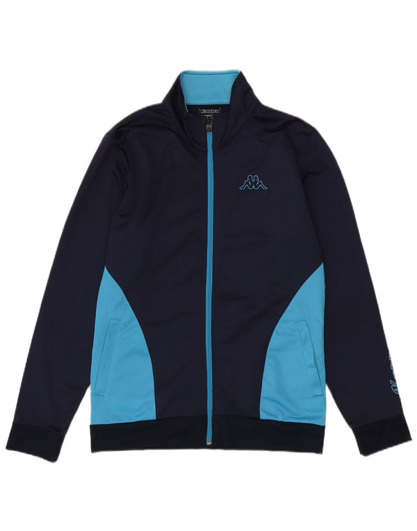 Kappa Veste de survêtement pour femme UK 18 XL Bleu marine Colorblock Polyester