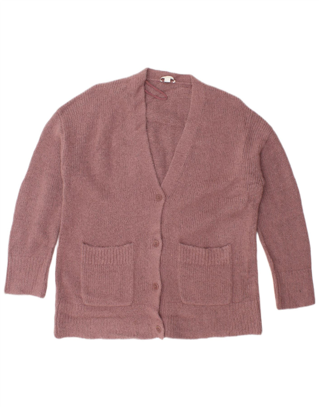 Cos Pull cardigan surdimensionné pour femme UK 10 Petite laine d'alpaga rose