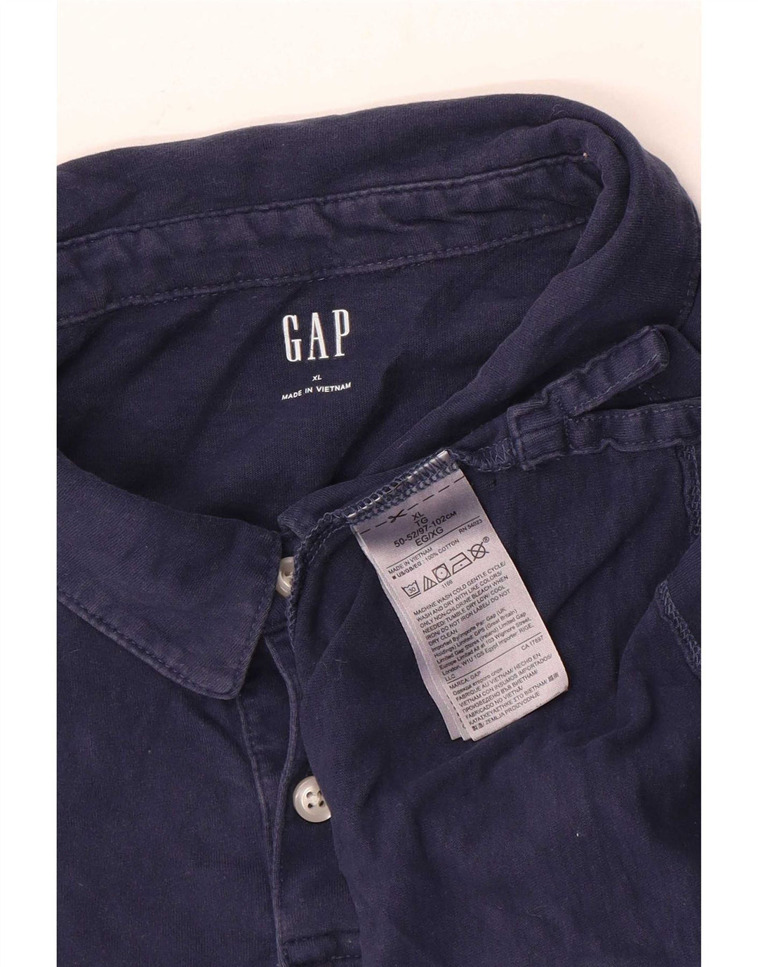 Polo Homme Gap XL Bleu Marine Coton