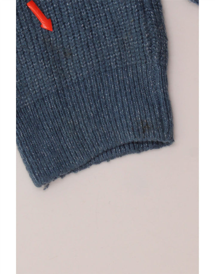 Marks & Spencer Pull ras du cou pour homme 2XL Bleu Polyamide