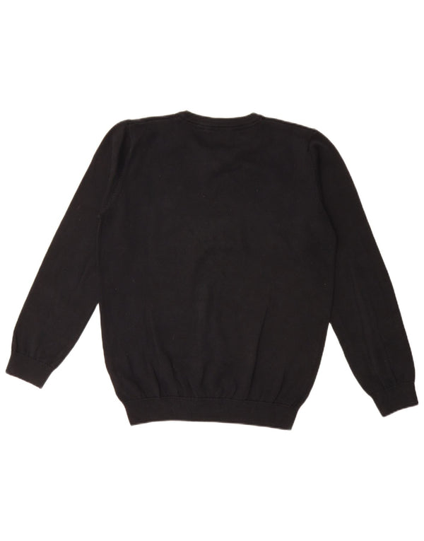 Marks & Spencer Pull col V pour garçon 13-14 ans Noir Coton