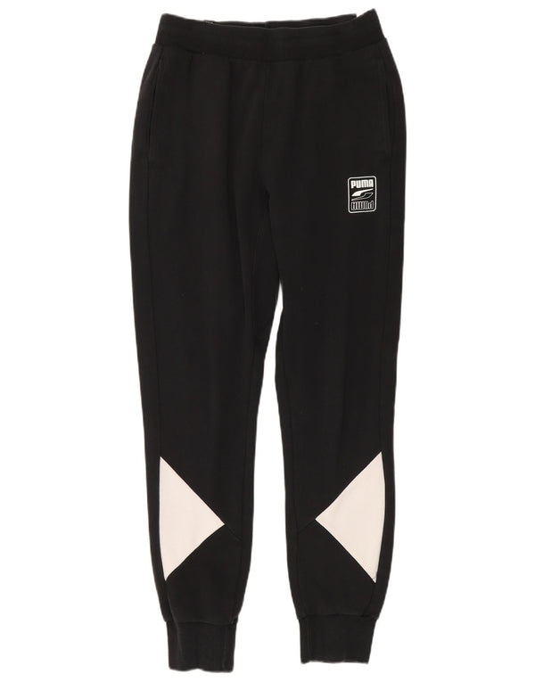 Puma Pantalon de Survêtement Joggers Homme Noir Moyen Colorblock Coton