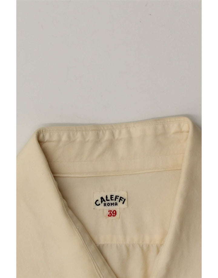 Caleffi Chemise Homme Taille 39 Medium Off White