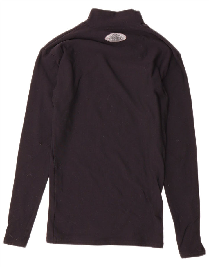 Under Armour Haut à manches longues pour femme UK 10 Small Noir Nylon