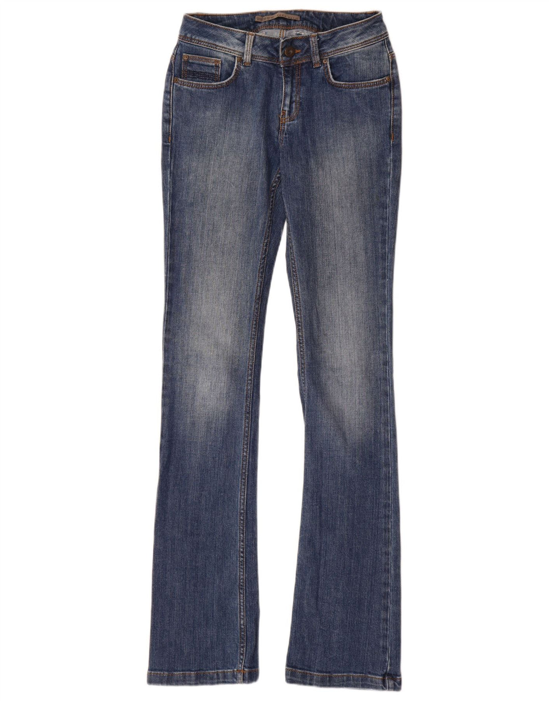 Zara Jean Bootcut Femme EU 34 2XS W24 L35 Bleu Coton