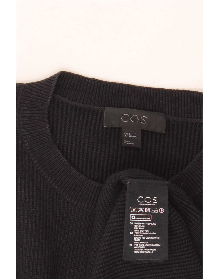 Cos Pull à col rond pour homme Petit coton noir
