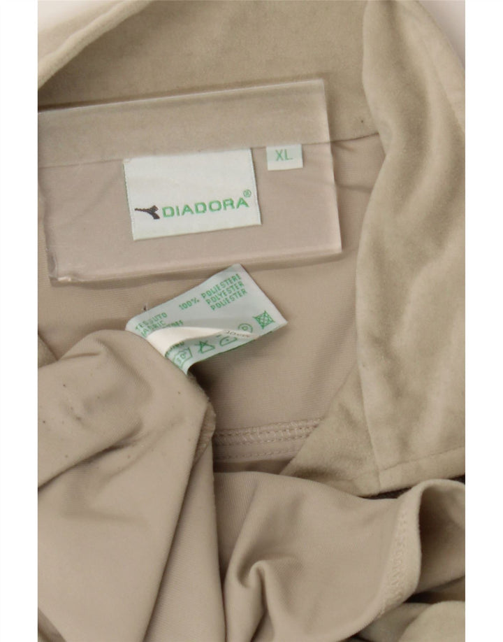 Diadora Veste de Survêtement Homme XL Beige Polyester