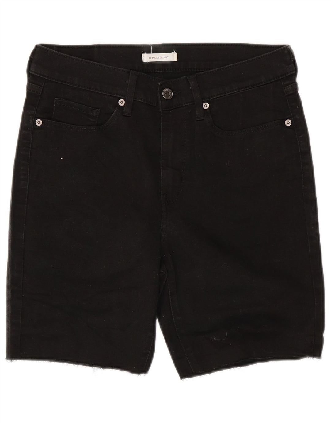 LEVI'S Short en Jean Classics Femme W29 Coton Noir Moyen