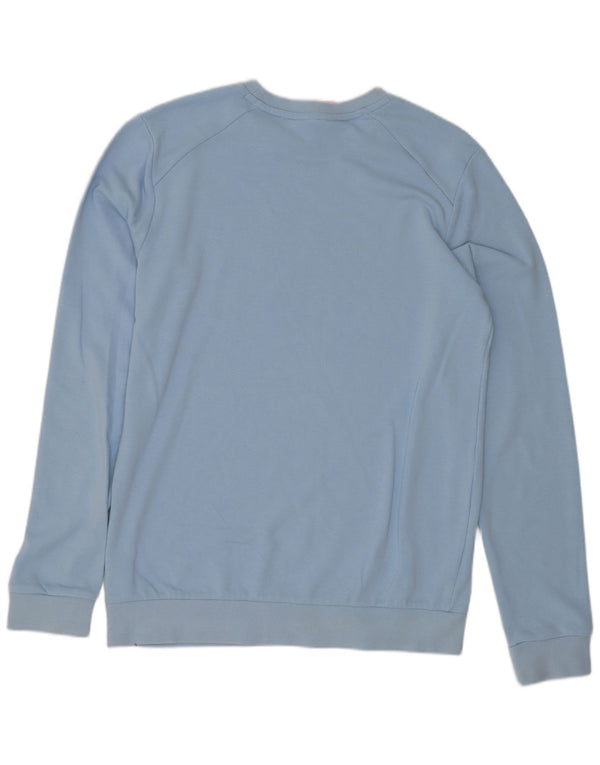 Adidas Sweat-Shirt Graphique Garçon 15-16 Ans Bleu Coton