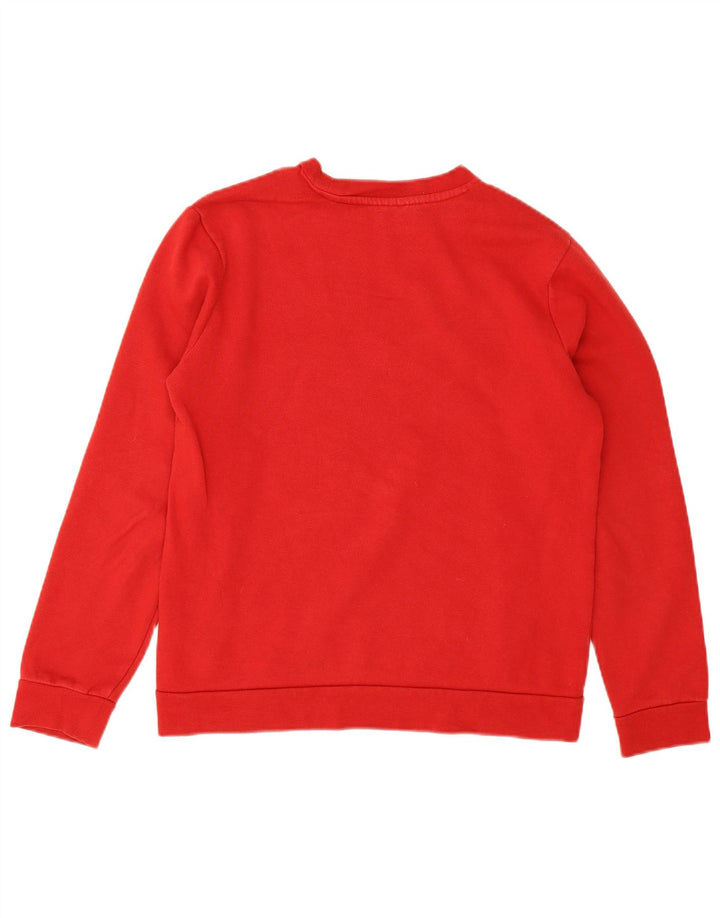 Adidas Sweatshirt Jumper Garçon 13-14 ans Rouge Coton