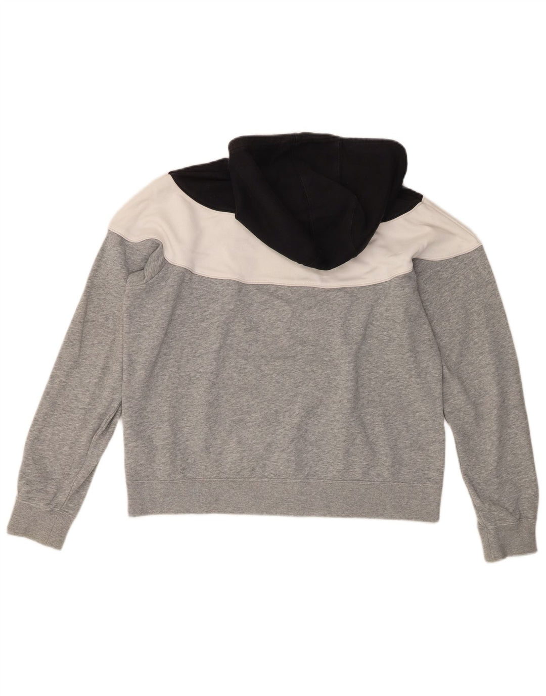 Nike Pull à capuche pour femme UK 14 Gris moyen Colorblock Coton