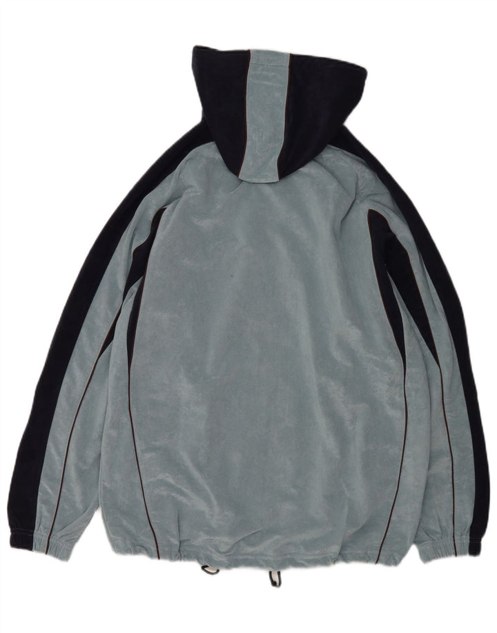 Asics Veste de Survêtement à Capuche en Velours Homme Bleu Moyen Colourblock
