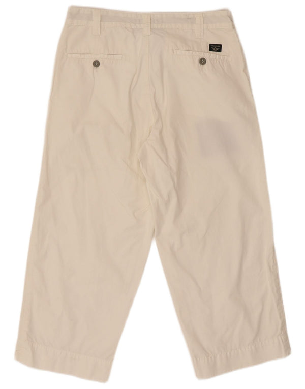 Dockers Pantalon Capri Droit W31 L22 Femme Blanc Cassé